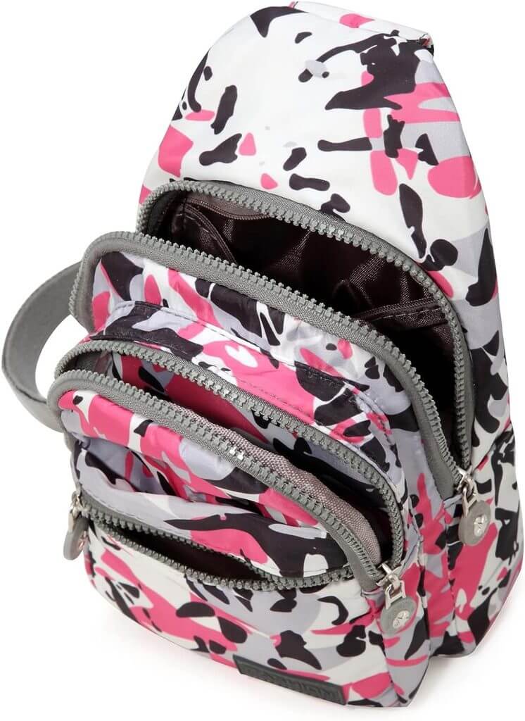EVANCARY Small Sling Backpack for Women, Chest Bag Daypack Crossbody Sling Bag for Travel Sports Running Hiking